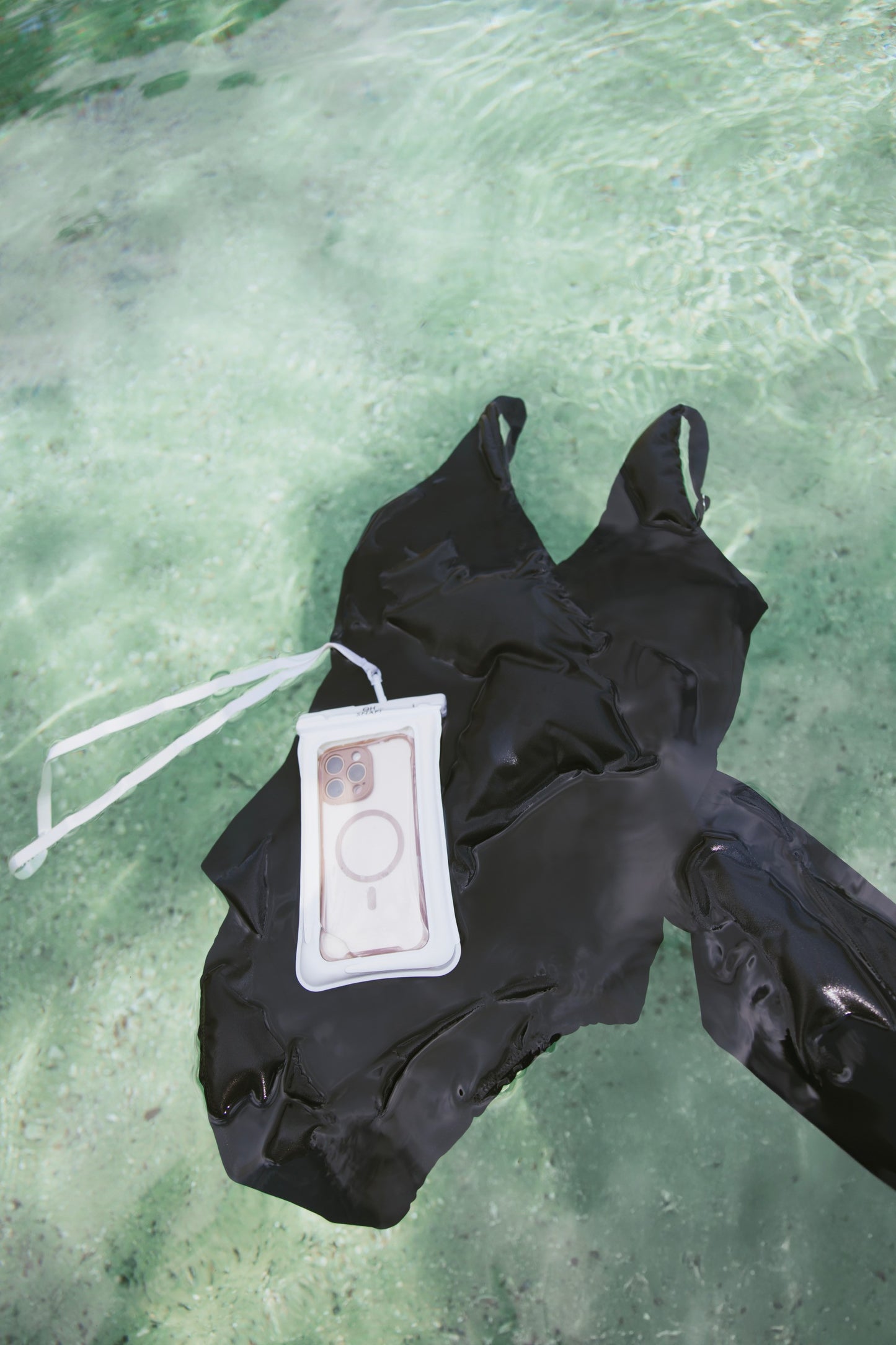 The Monica: Black One-Piece Swimsuit with Secure, Zippered Pocket