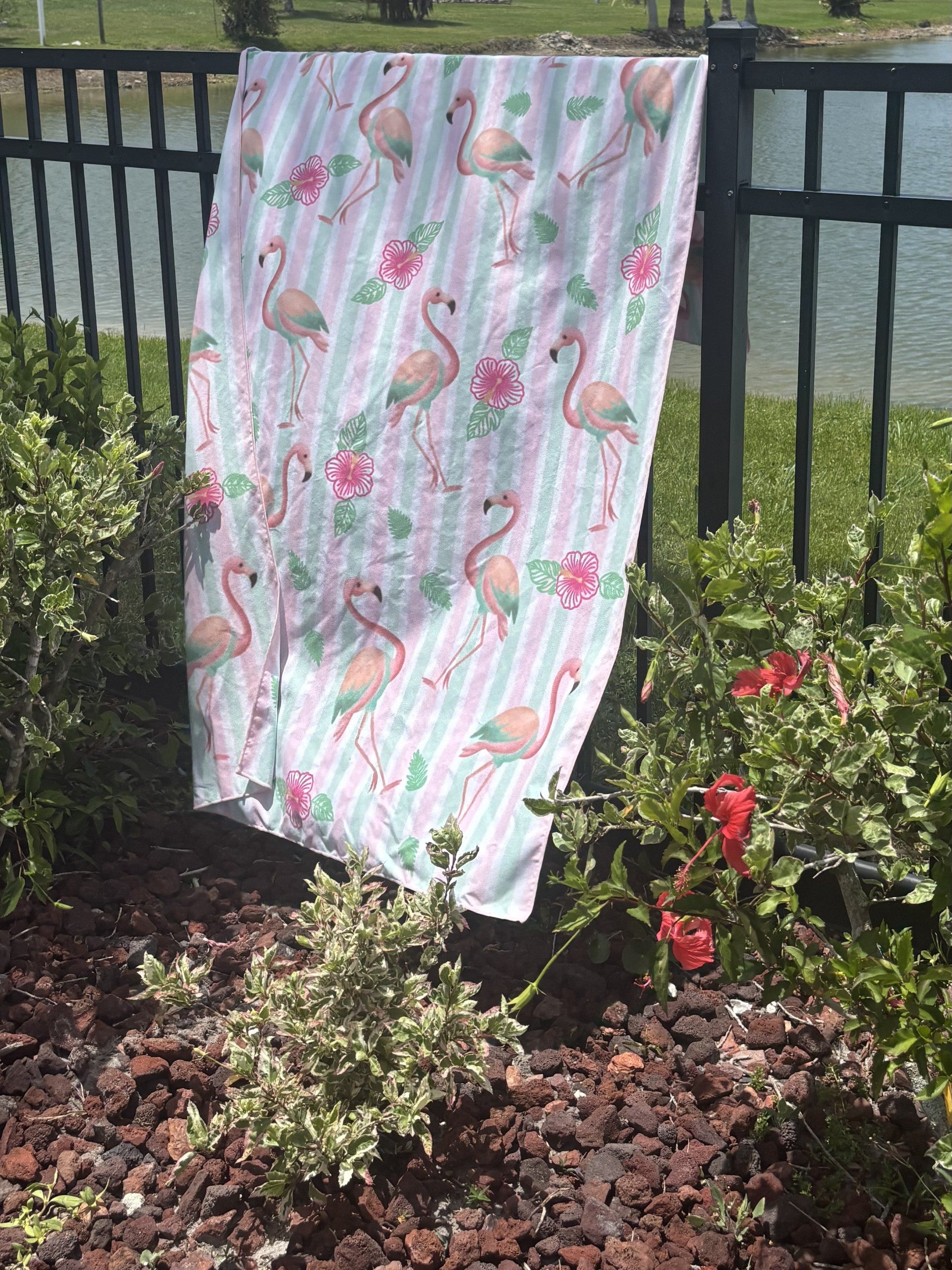 The Florida State Bird Flamingo XL Beach Towel – Oh Snap! Swimwear