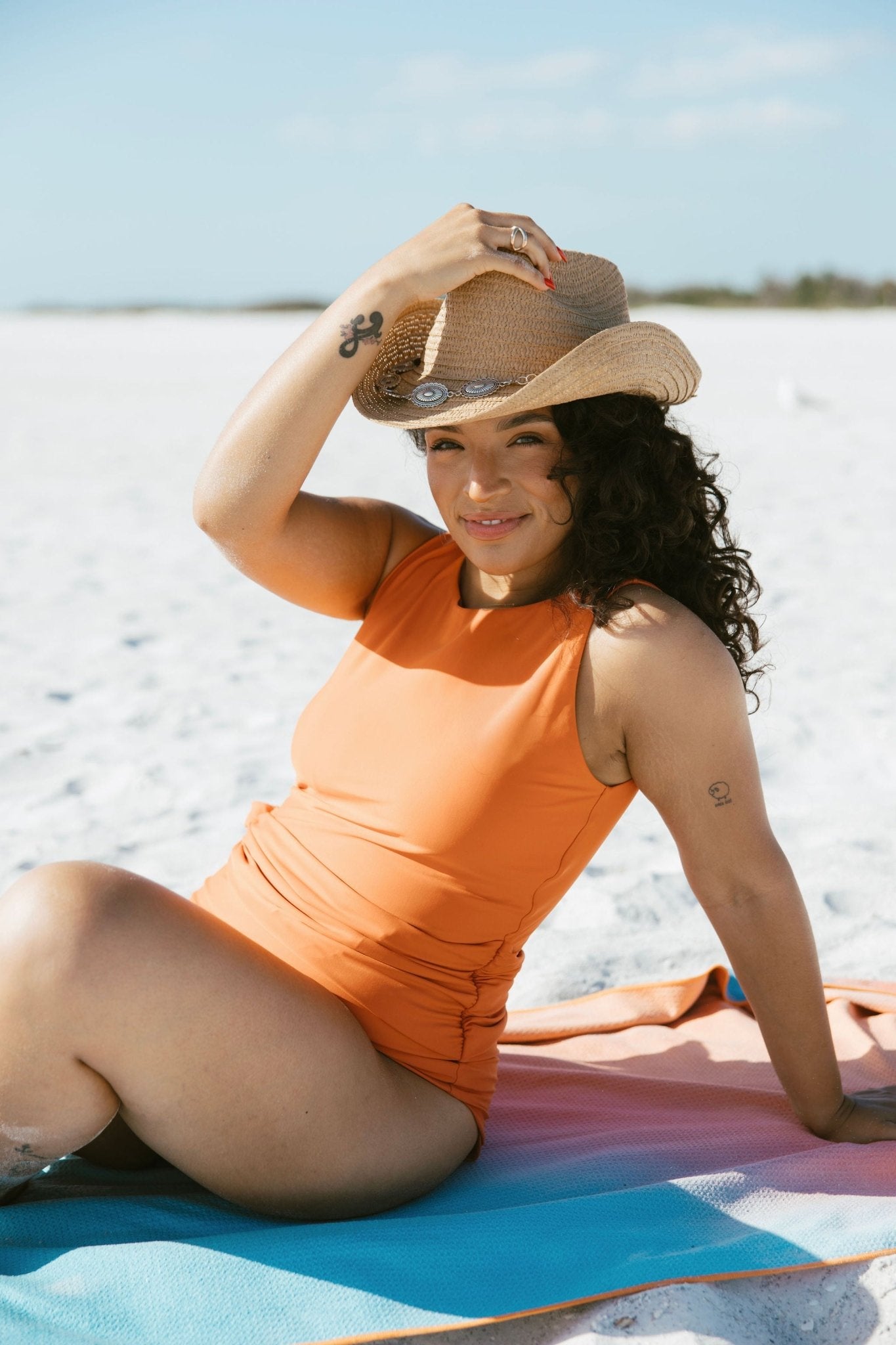 The Blaise Swimsuit in Coral - Oh Snap! Swimwear