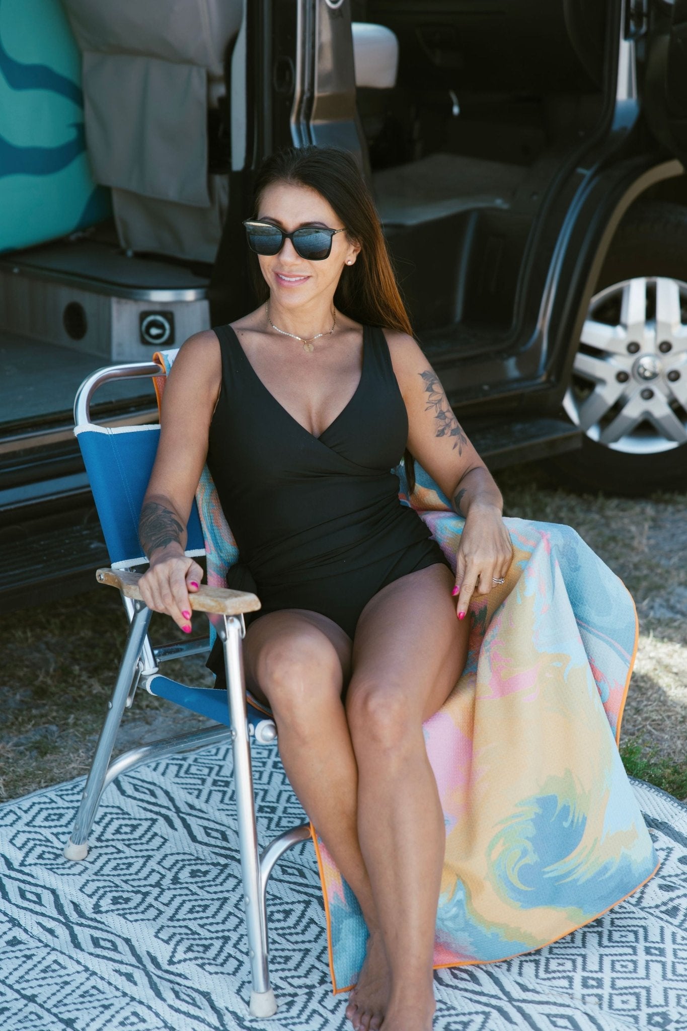 The Monica Swimsuit in Rich Black - Oh Snap! Swimwear