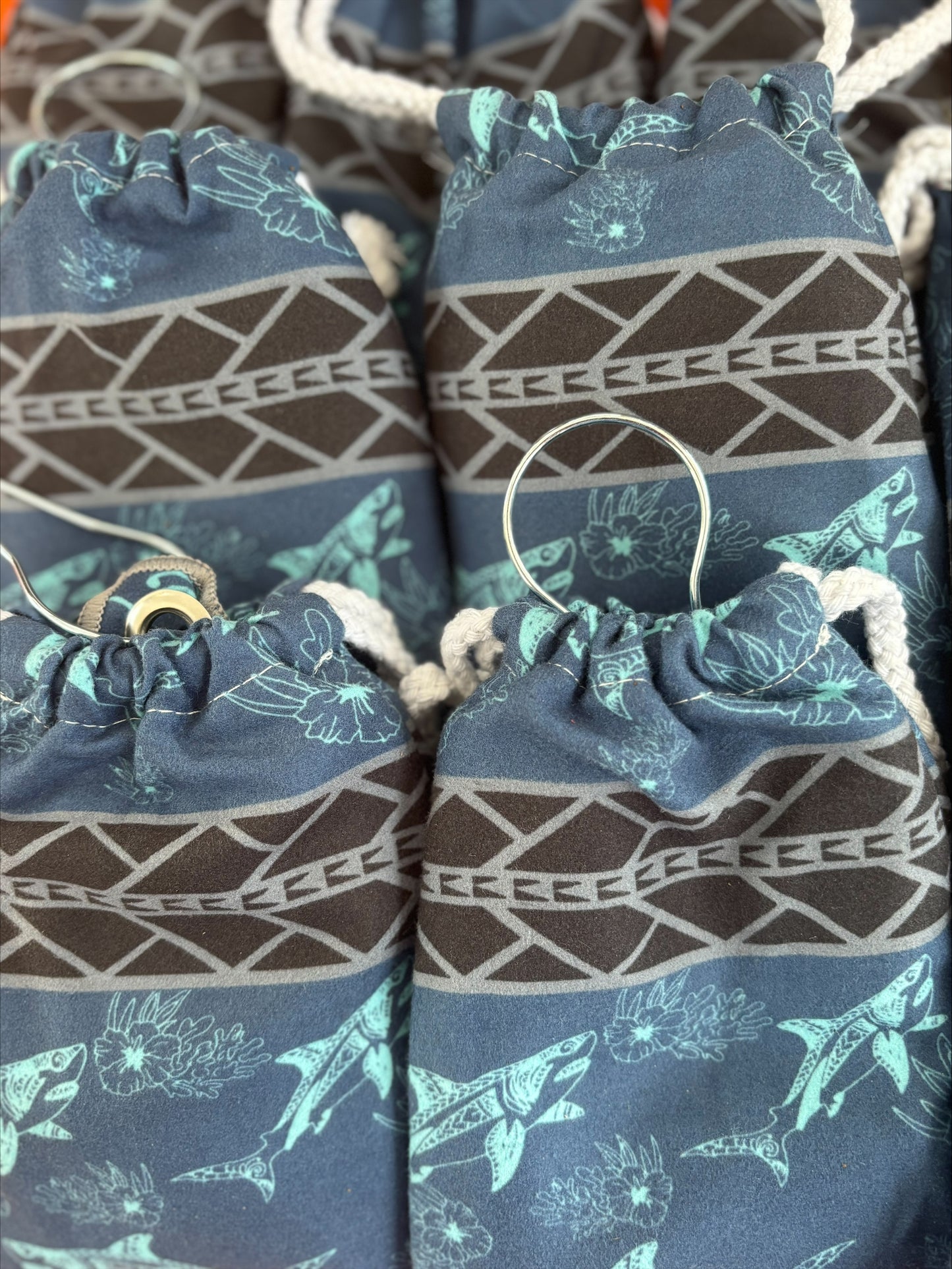 Hooked Shark Mini Golf and Utility Towel - Recycled rPET
