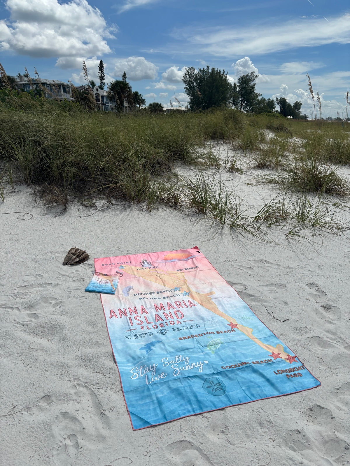 Anna Maria Island Sand-Free Beach Towel | Quick-Dry & Oversized