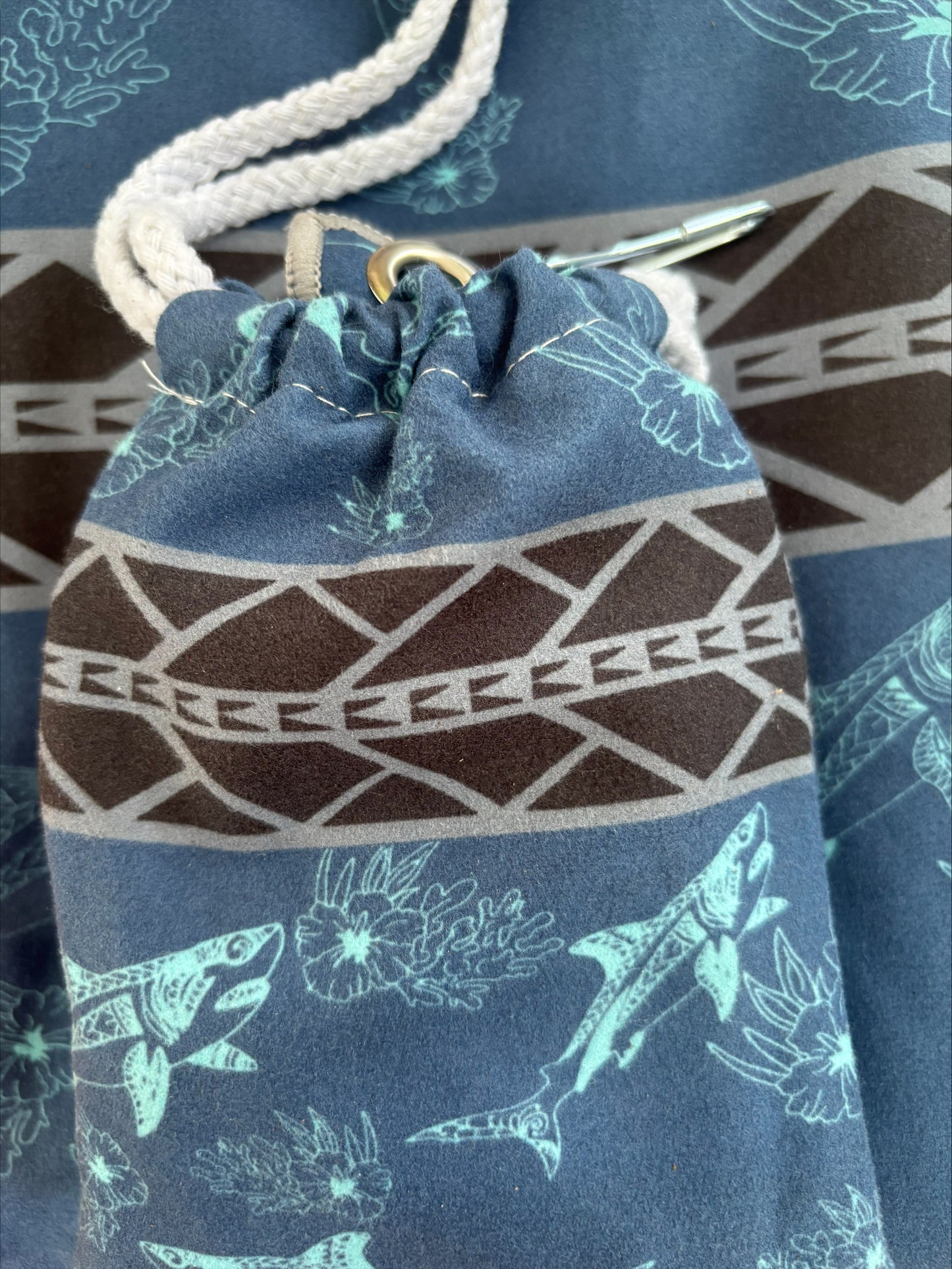 Hooked Shark Mini Golf and Utility Towel - Recycled rPET